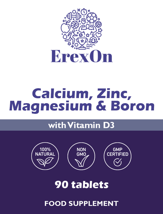 Calcium, Zinc, Magnesium, Boron & D3 Tablets - 90 Tablets
